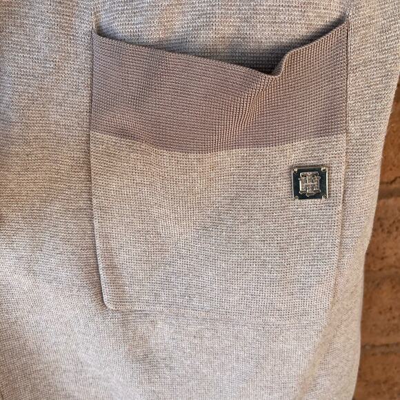 Tommy Hilfiger Double Knit Open Cardigan Sweater Coatigan Duster Womens M - Picture 4 of 9